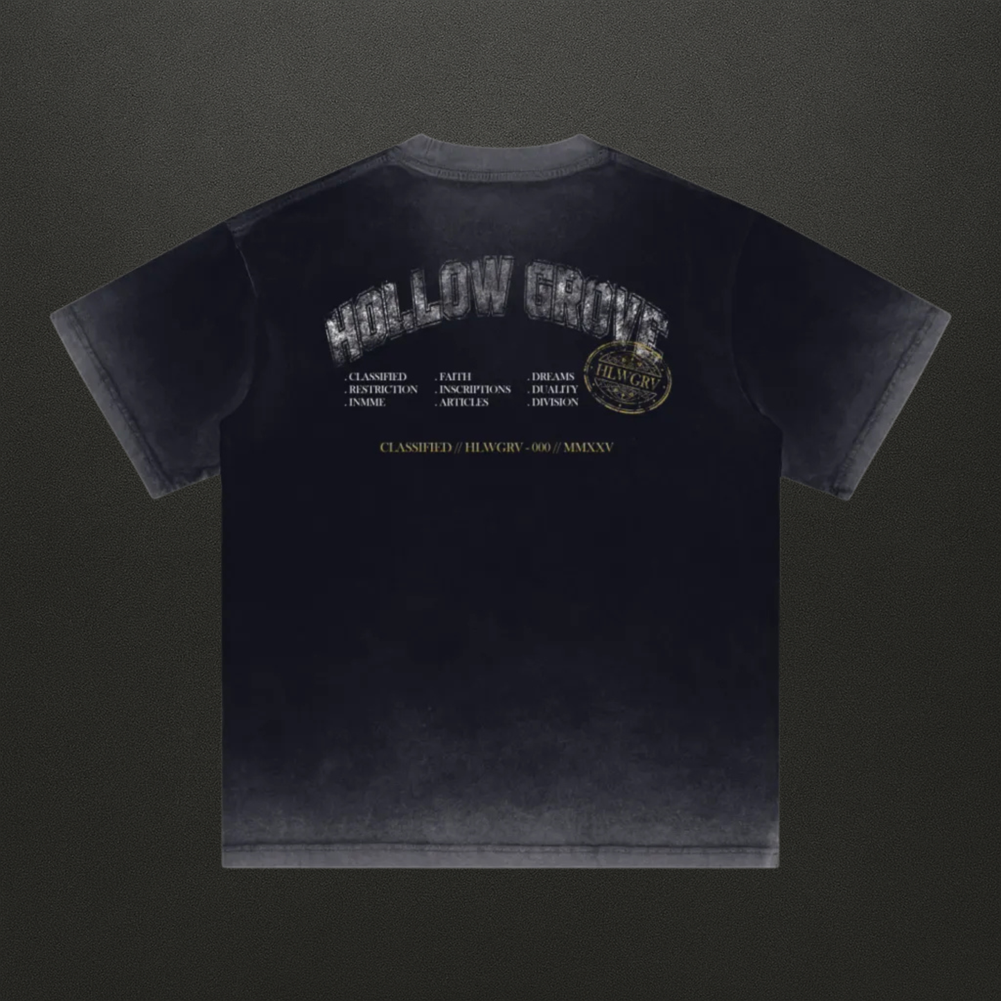 Reverse Dyed Classified Tee