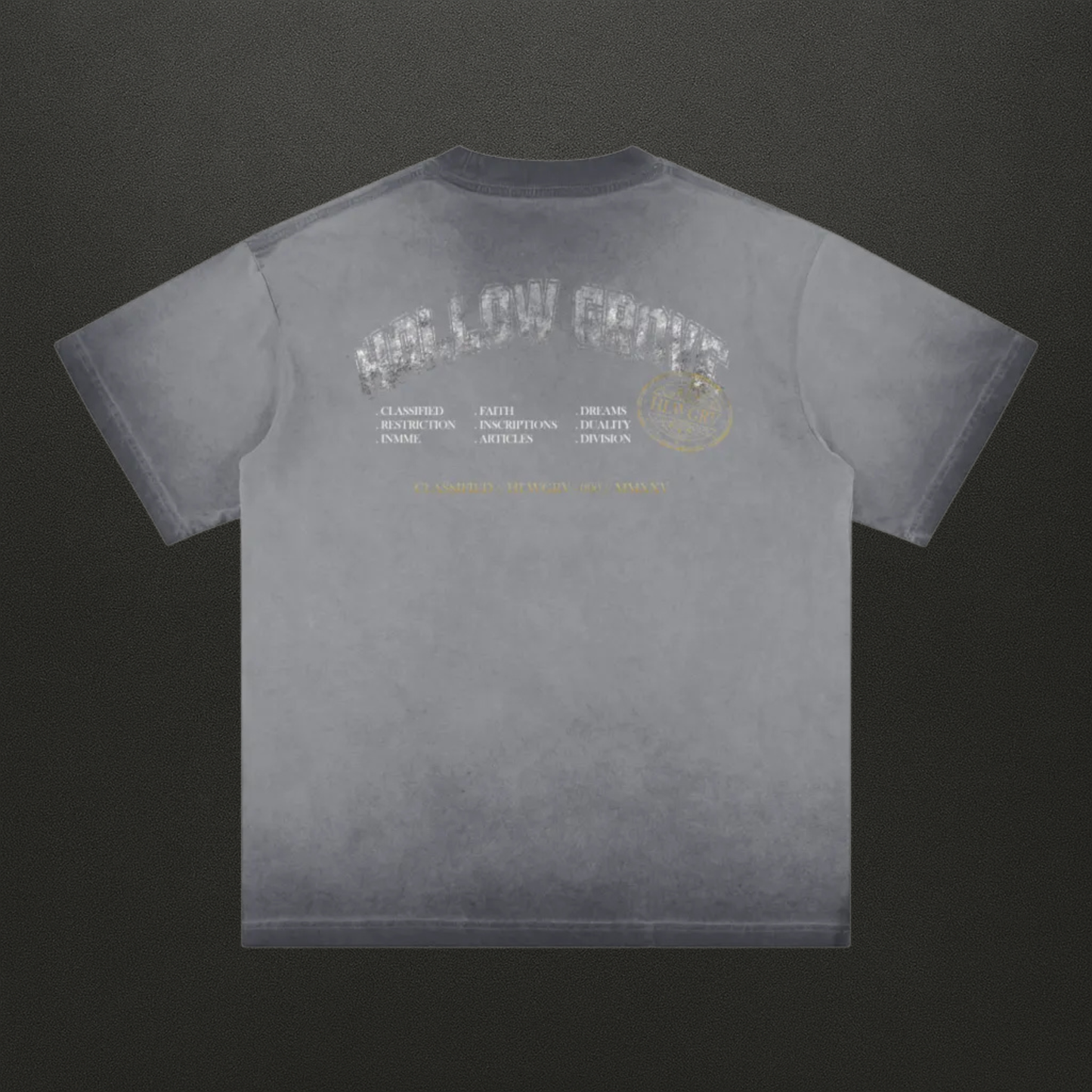 Reverse Dyed Classified Tee